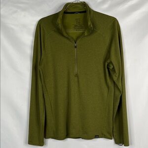 Patagonia Men's Capilene 3 1/4 Zip-Up in green
